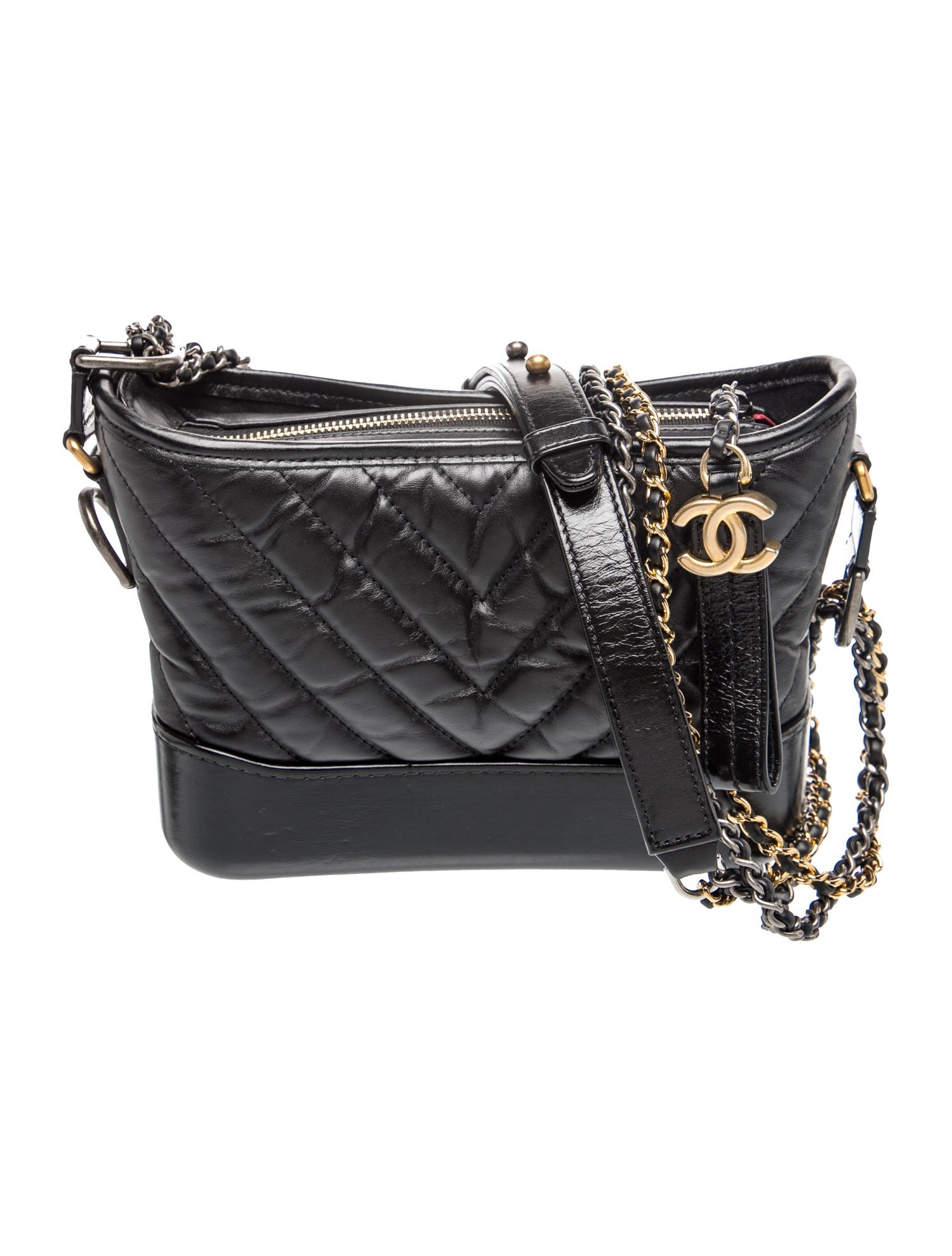 Small Chevron Gabrielle Hobo