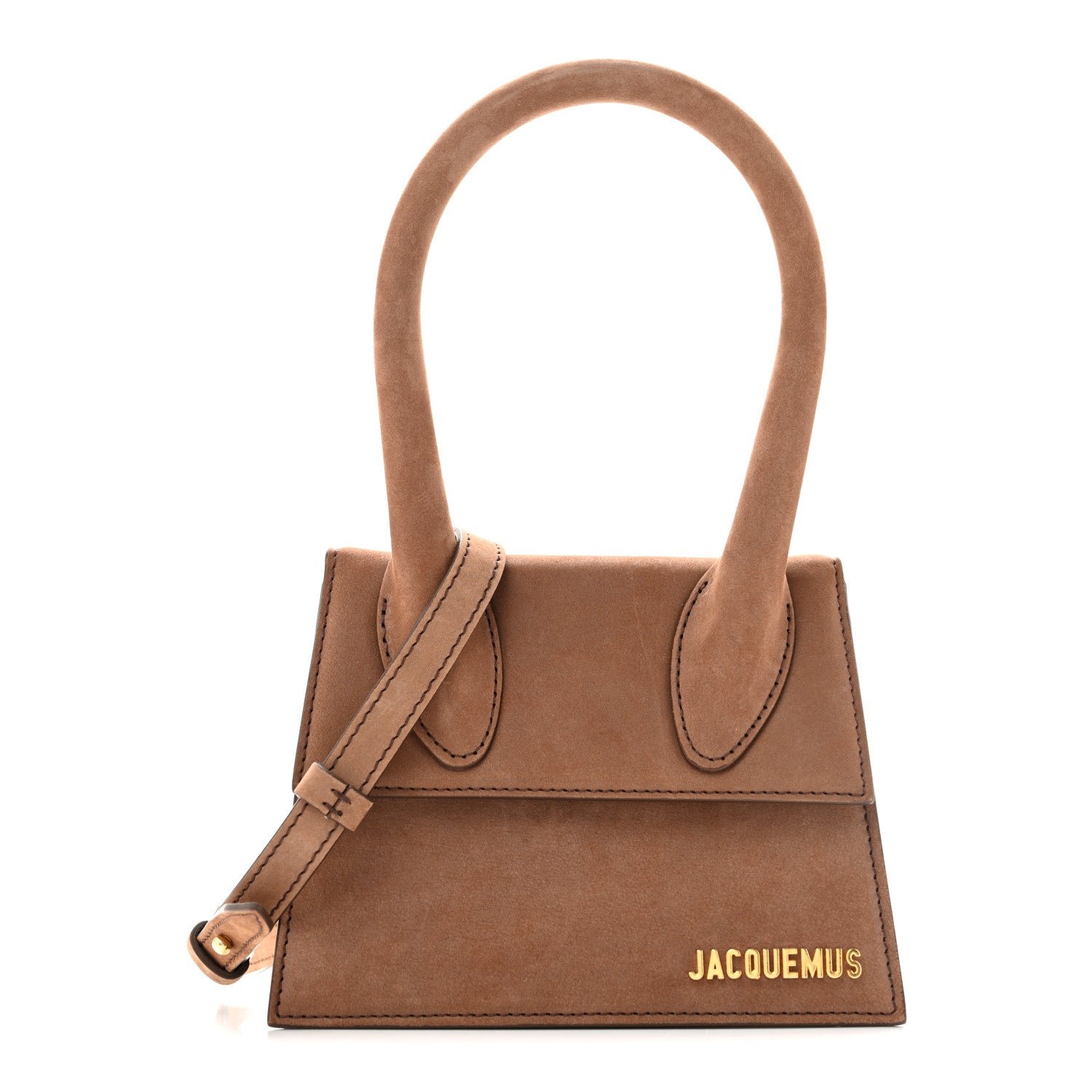 Jacquemus Nubuck Le Chiquito Moyen Brown