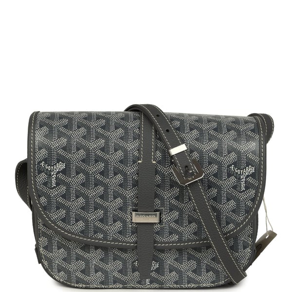 Goyard Goyard Goyardine Grey Belvedere PM Bag Palladium Hardware