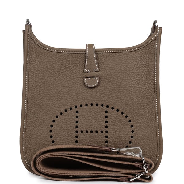 Hermes Evelyne 23 Etoupe Clemence Palladium Hardware