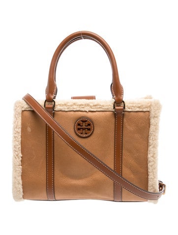 Shearling Top Handle Bag