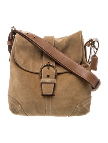 Coach Suede Shoulder Bag