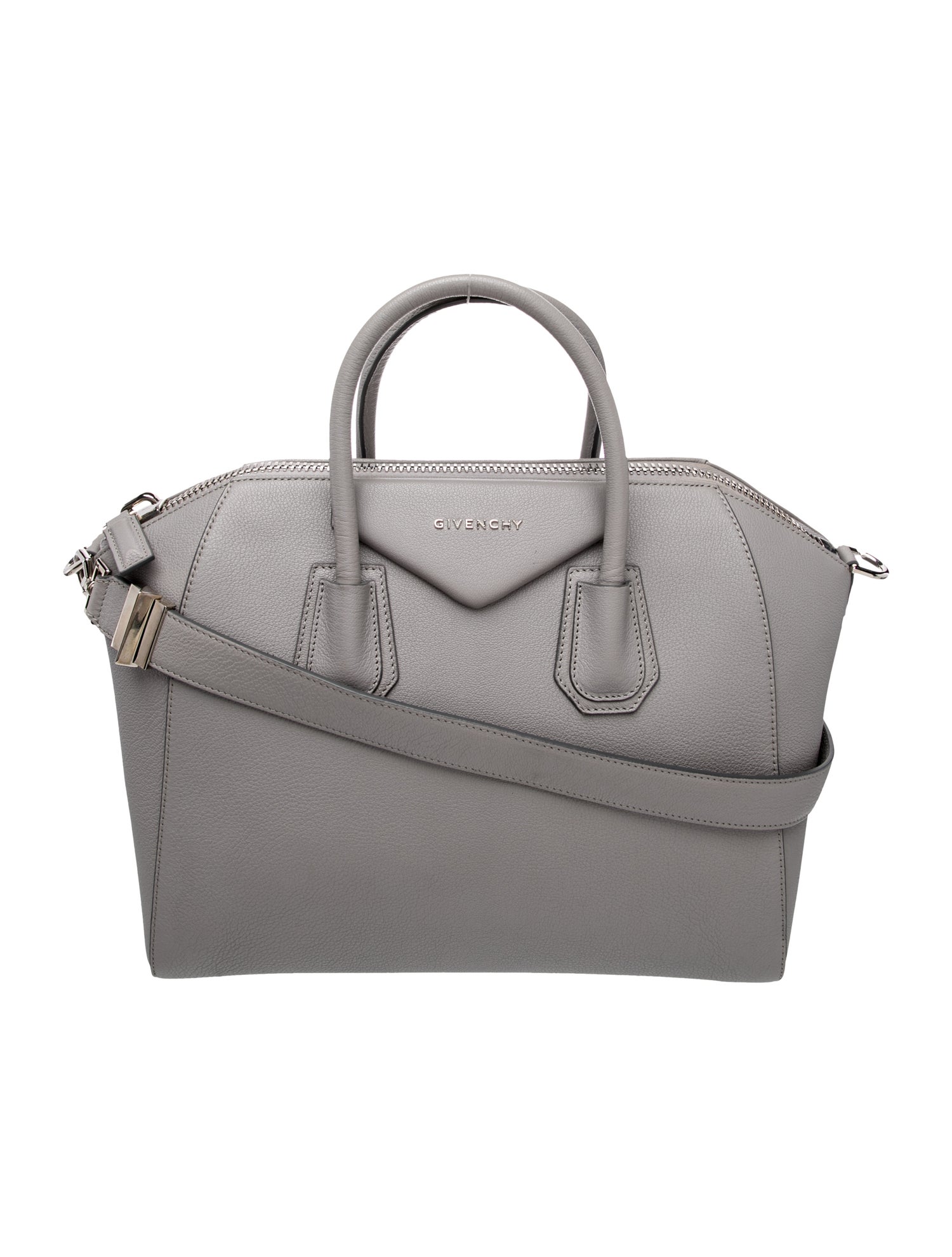 Leather Antigona Satchel Medium