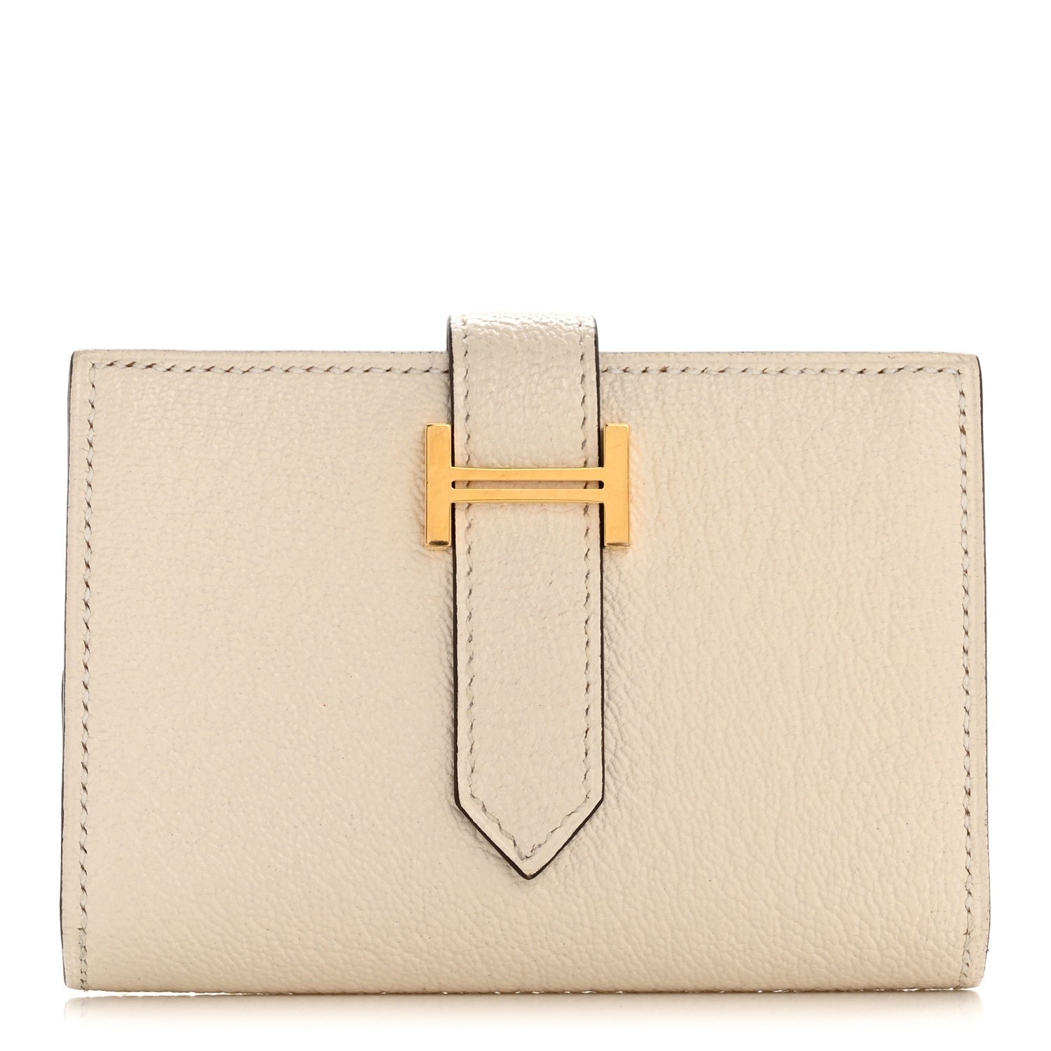 Hermes Chevre Mysore Mini Bearn Wallet Nata