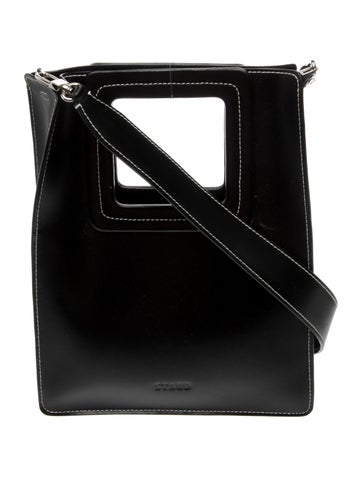 Staud Leather Top Handle Bag