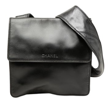 Lambskin Logo Messenger Bag