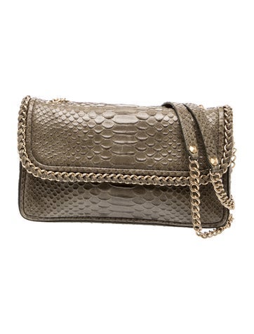 Embossed Leather Shoulder Bag