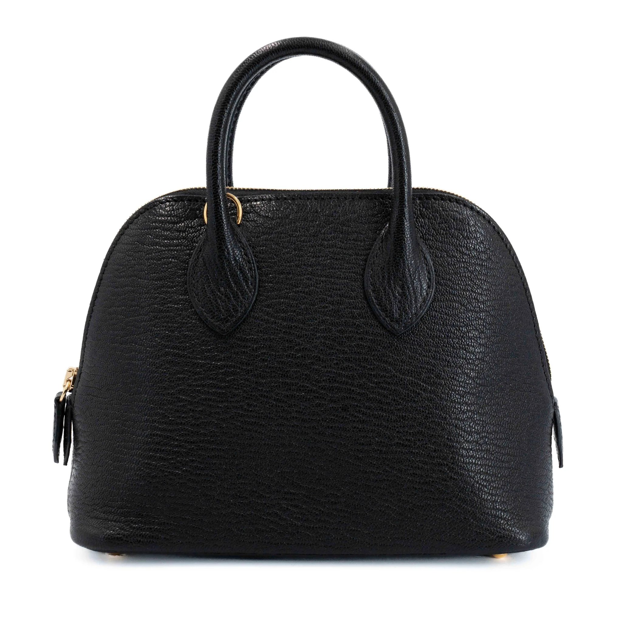 Excellent ( Rank SA ) HERMÈS Mini Bolide 1923 Noir (89) Chevre Gold hardware K (2025)