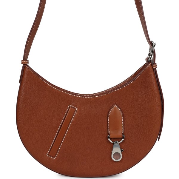 Hermes Hermes P'tit Arcon Bag Fauve Barenia Faubourg Palladium Hardware