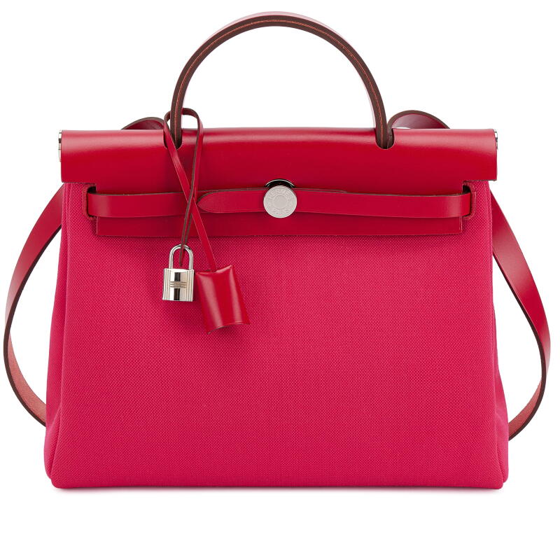 Rouge Piment Vache Hunter and Rose Mexico Toile Herbag Zip 31 Palladium Hardware, 2020