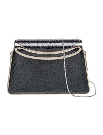 Judith Leiber Embossed Leather Minaudière