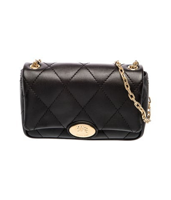 Burberry Leather 2025 Quilted Strand Clutch Mini