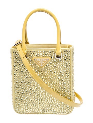 Enameled Metal Triangle Shoulder Bag