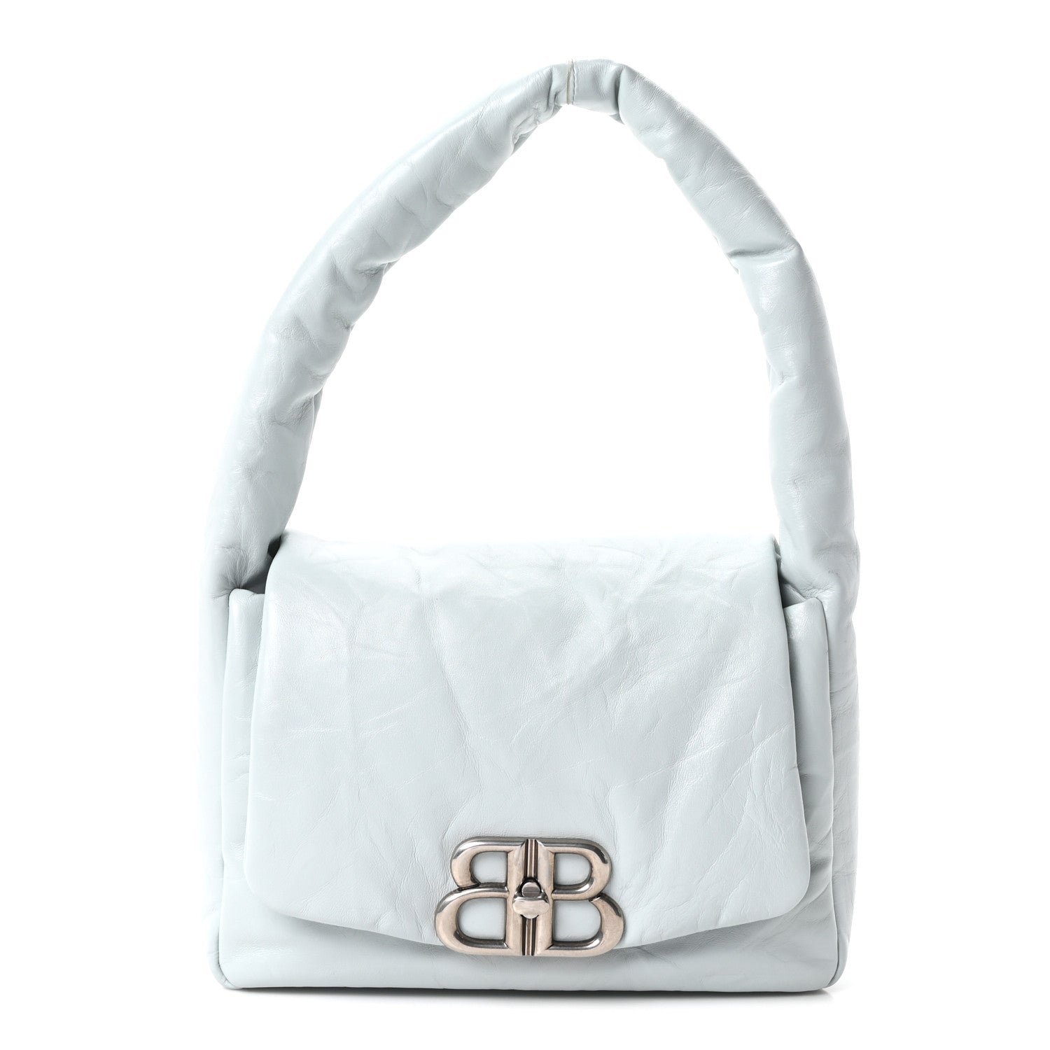 Balenciaga Thin Calfskin Small Monaco Sling Shoulder Bag  Light Blue