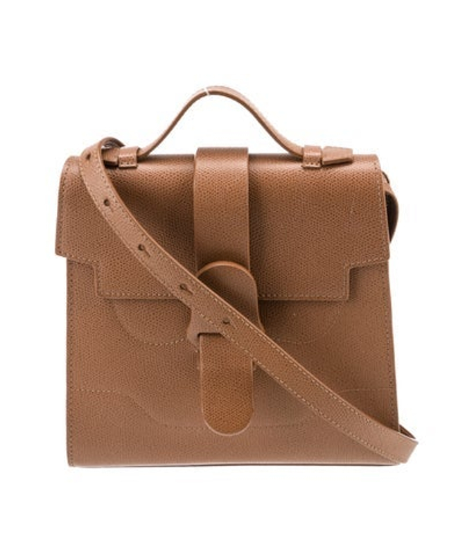 Senreve Embossed Leather Messenger Bag
