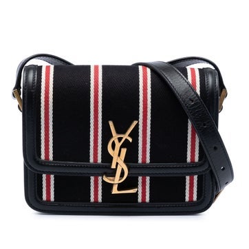 Small Canvas Striped Solferino Satchel In Box