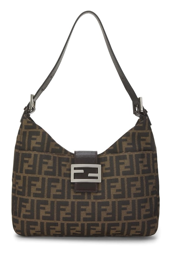 Brown Zucca Canvas Shoulder Bag