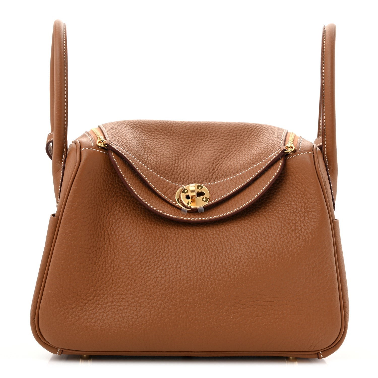 Hermes Taurillon Clemence Lindy 26 Gold