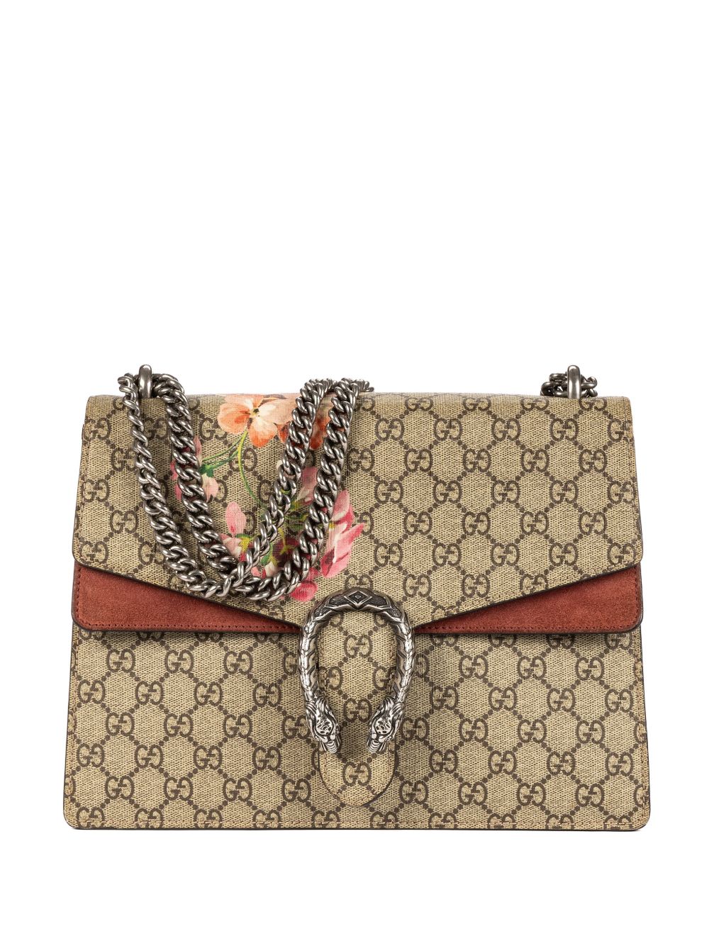 Floral print chain bag