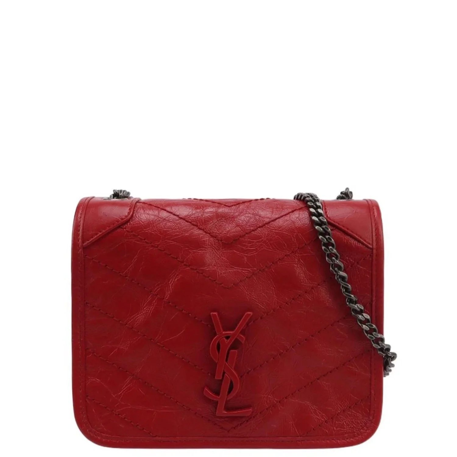 Leather Niki Chain Wallet Mini