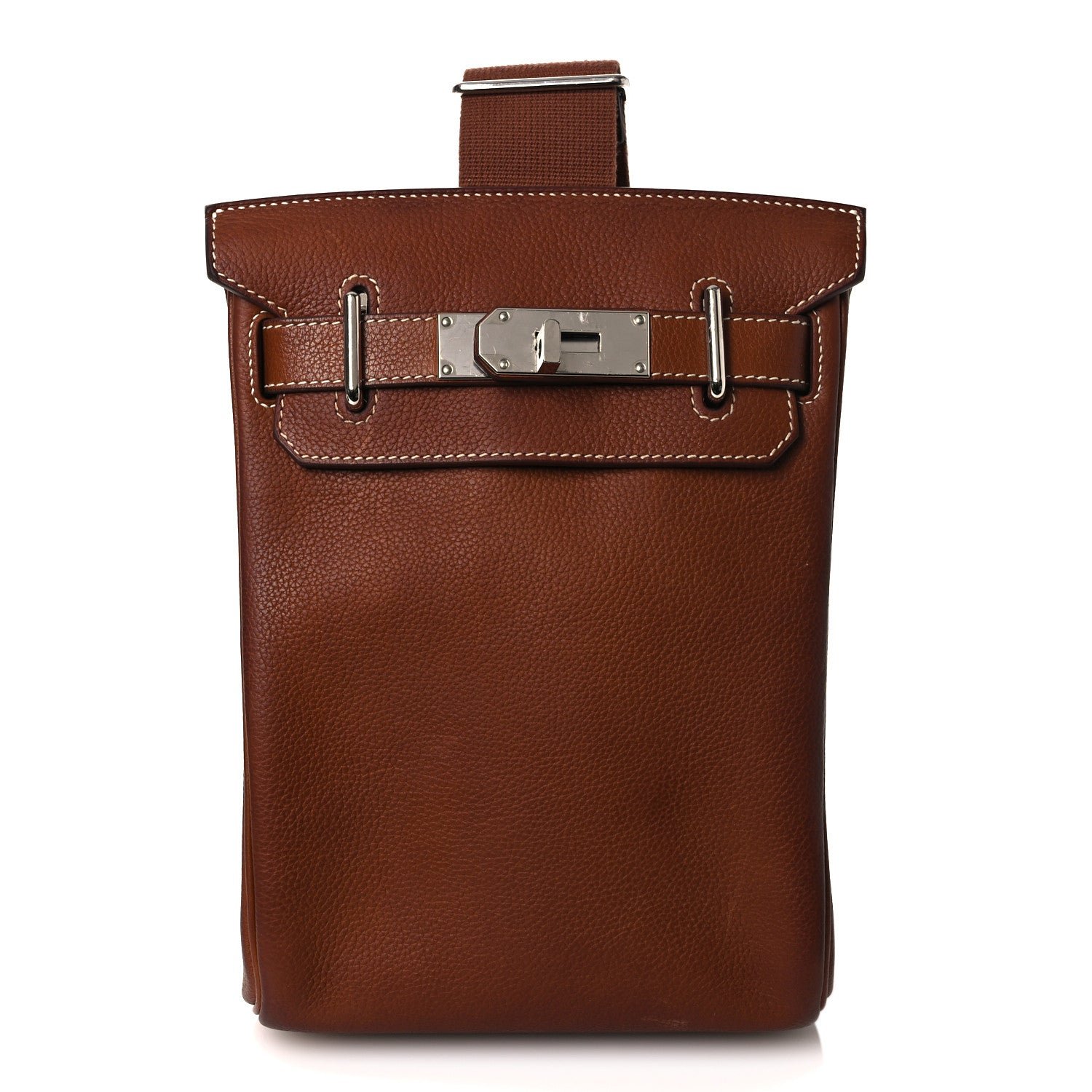 Hermes Natural Barenia Faubourg Hac A Dos PM Backpack Fauve