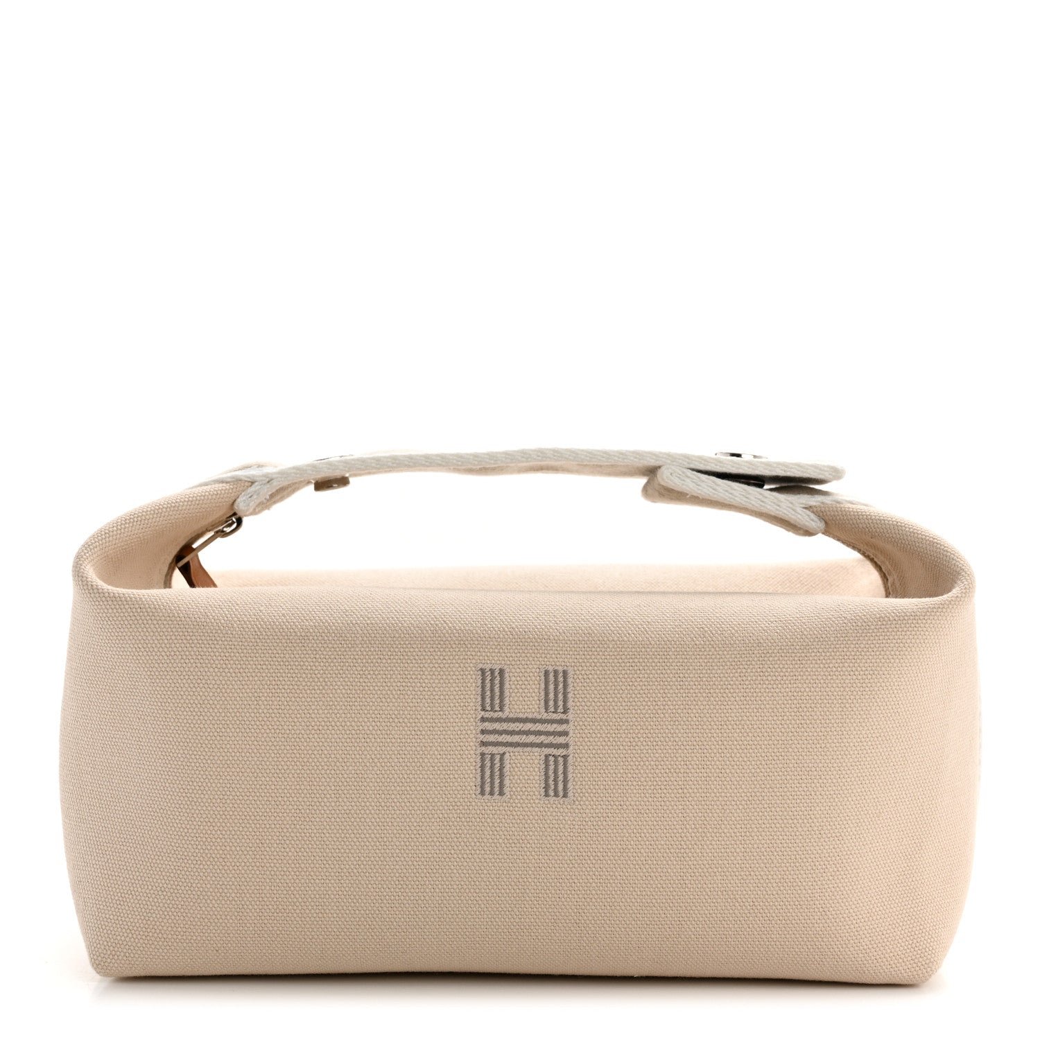 Hermes Canvas Small Bride-A-Brac Pouch Natural