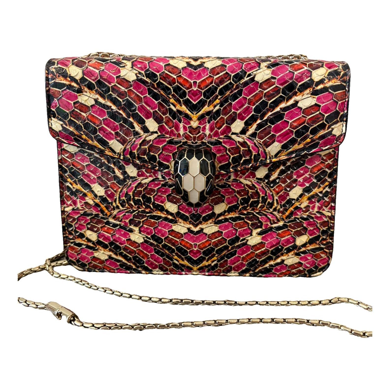 Bvlgari Serpenti leather handbag