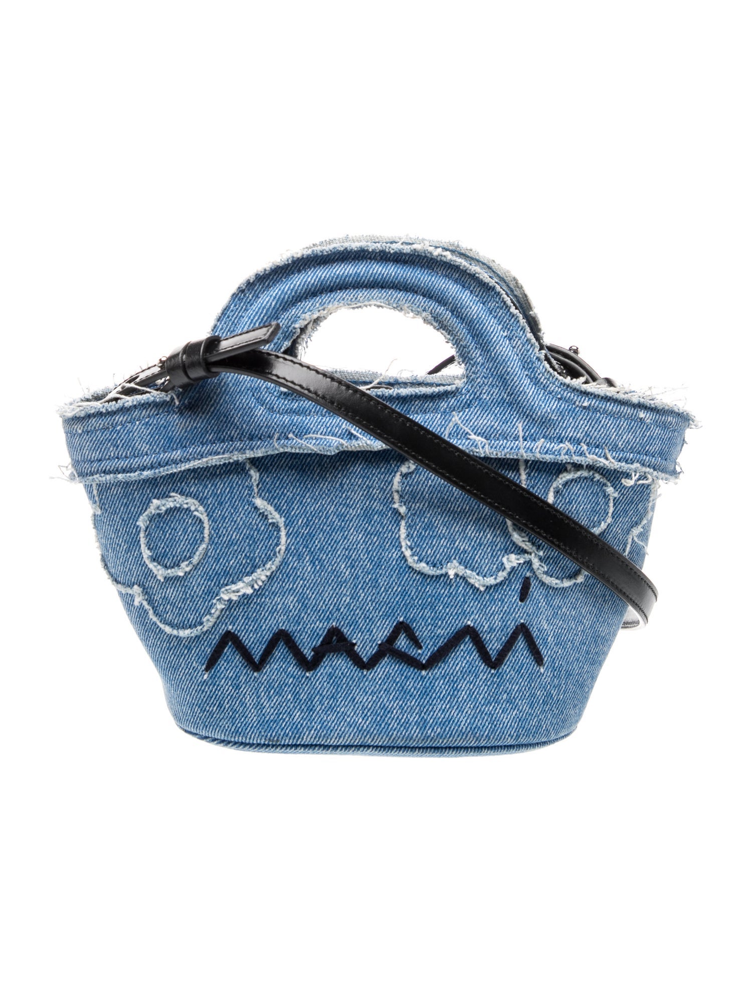 Denim Top Handle Bag