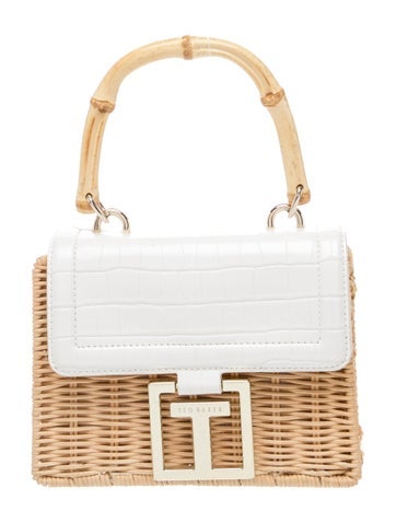 Straw Top Handle Bag