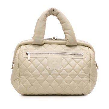 Chanel Calf Leather Quilted Caviar Coco Cocoon Bowler Bag