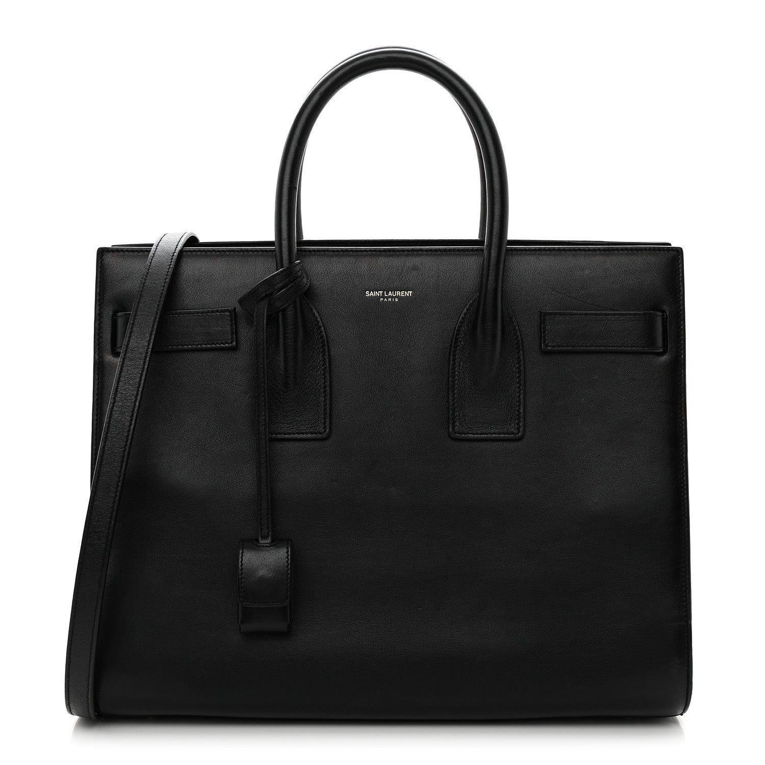 Saint Laurent Saint Laurent Calfskin Small Sac De Jour Black