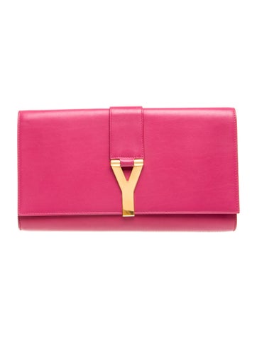 Leather Y Clutch
