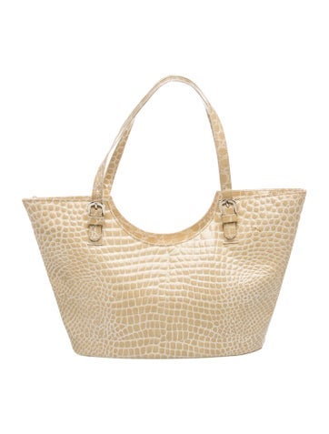 Embossed Leather Shoulder Bag
