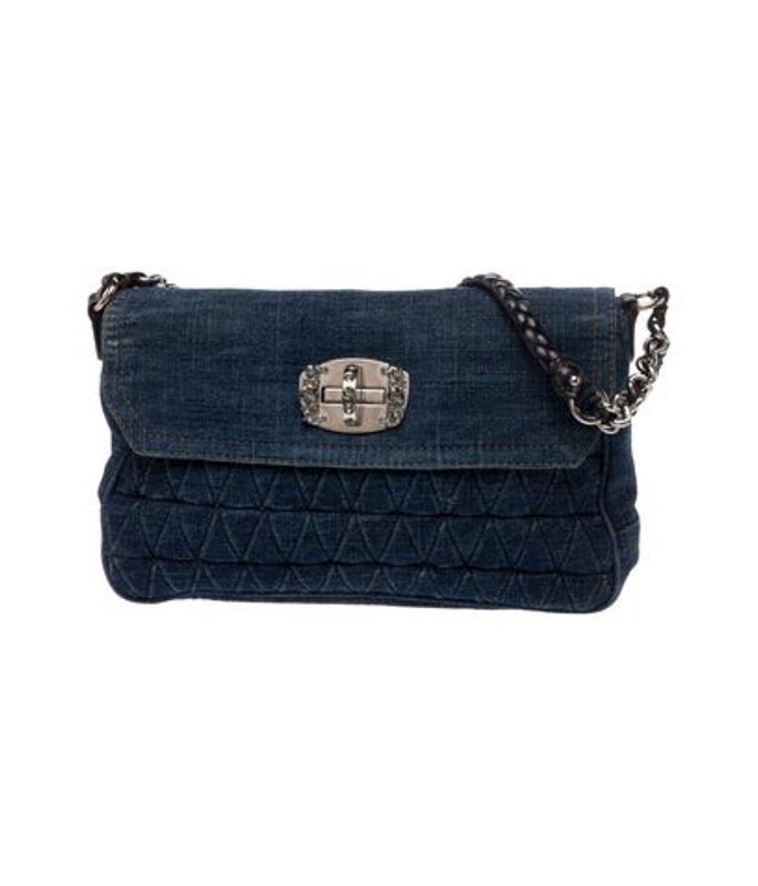 Miu Miu Miu Denim Shoulder Bag