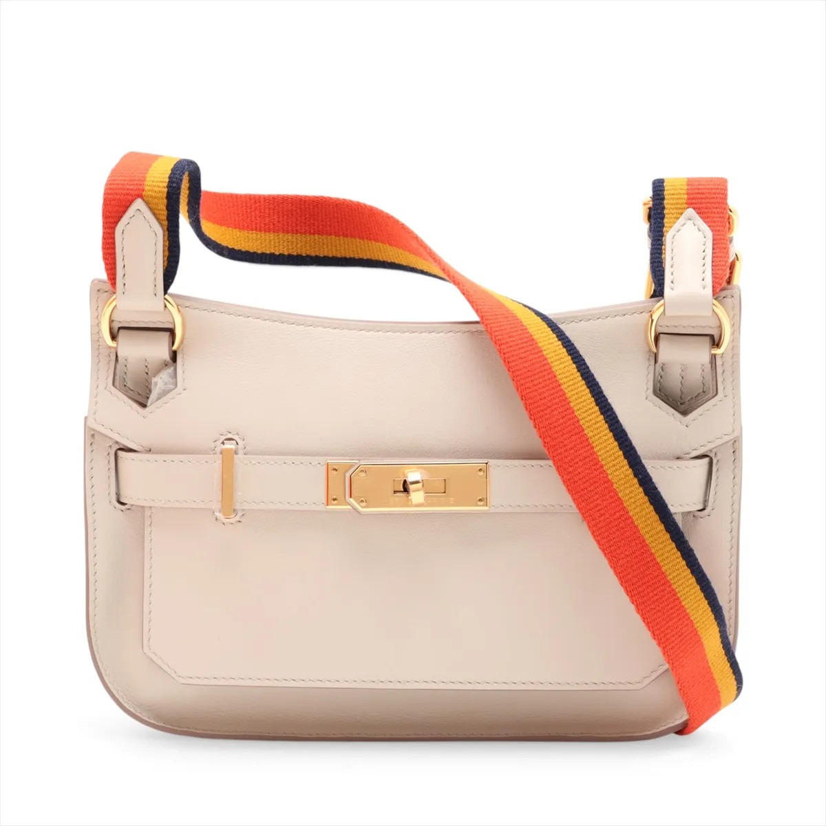 Hermès Jypsiere Mini Rocabar Veau Swift Beton x Rocabar Gold Metal Fittings