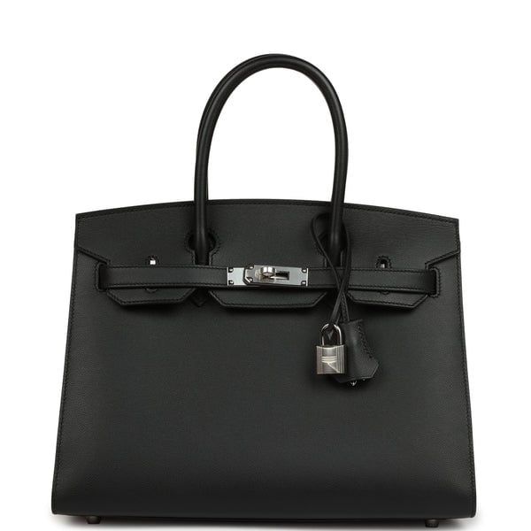 Hermes Hermes Birkin Sellier 30 Black Madame Palladium Hardware