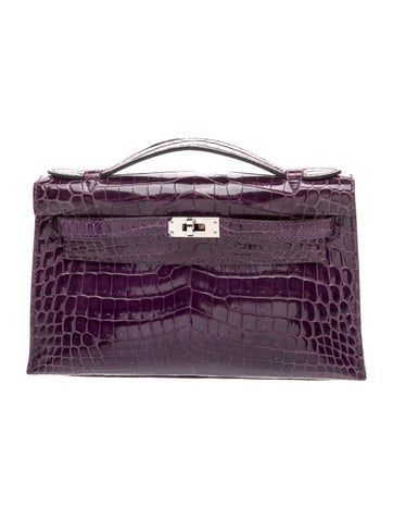 Shiny Niloticus Crocodile Kelly Pochette
