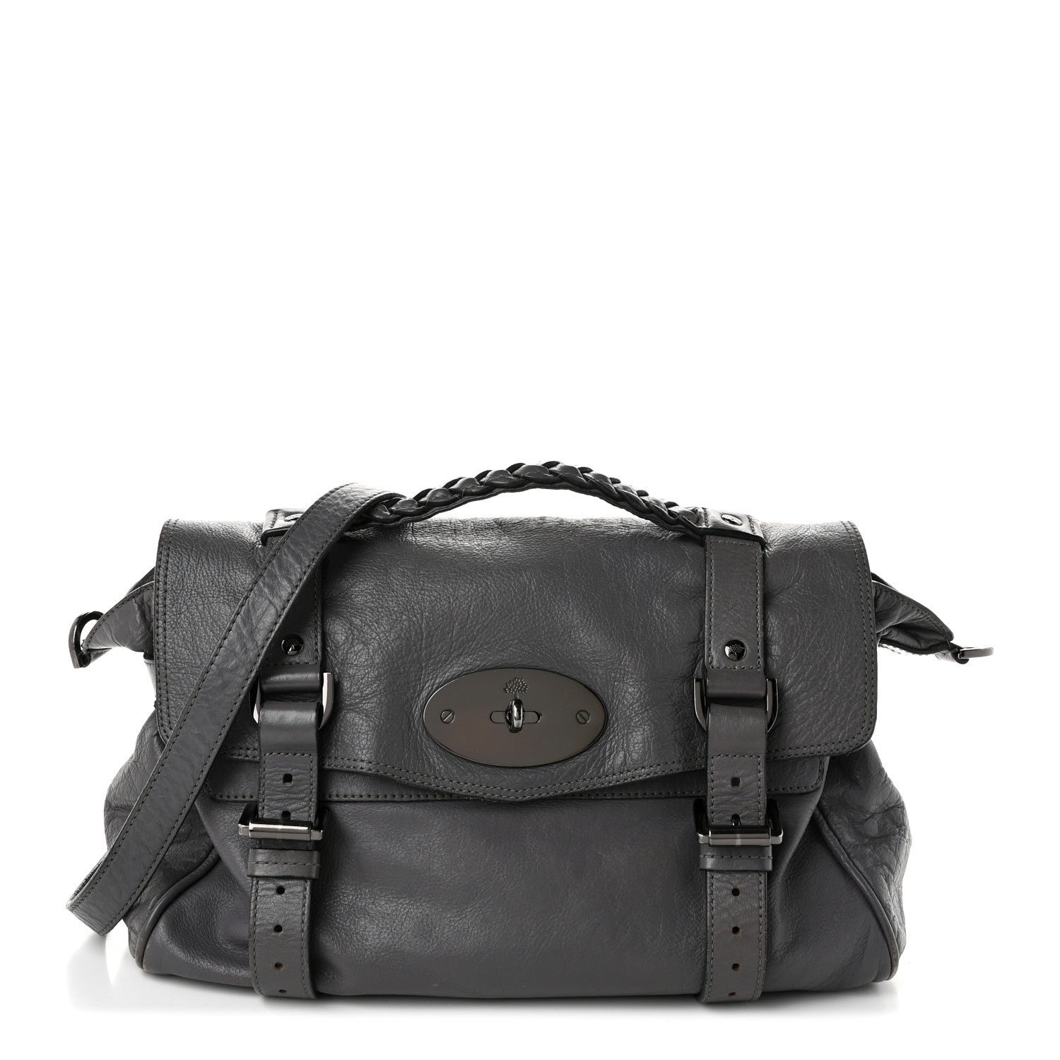 Mulberry Soft Buffalo Medium Alexa Foggy Grey