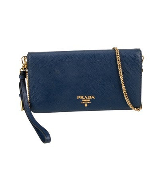 Prada Saffiano Metal Leather Clutch