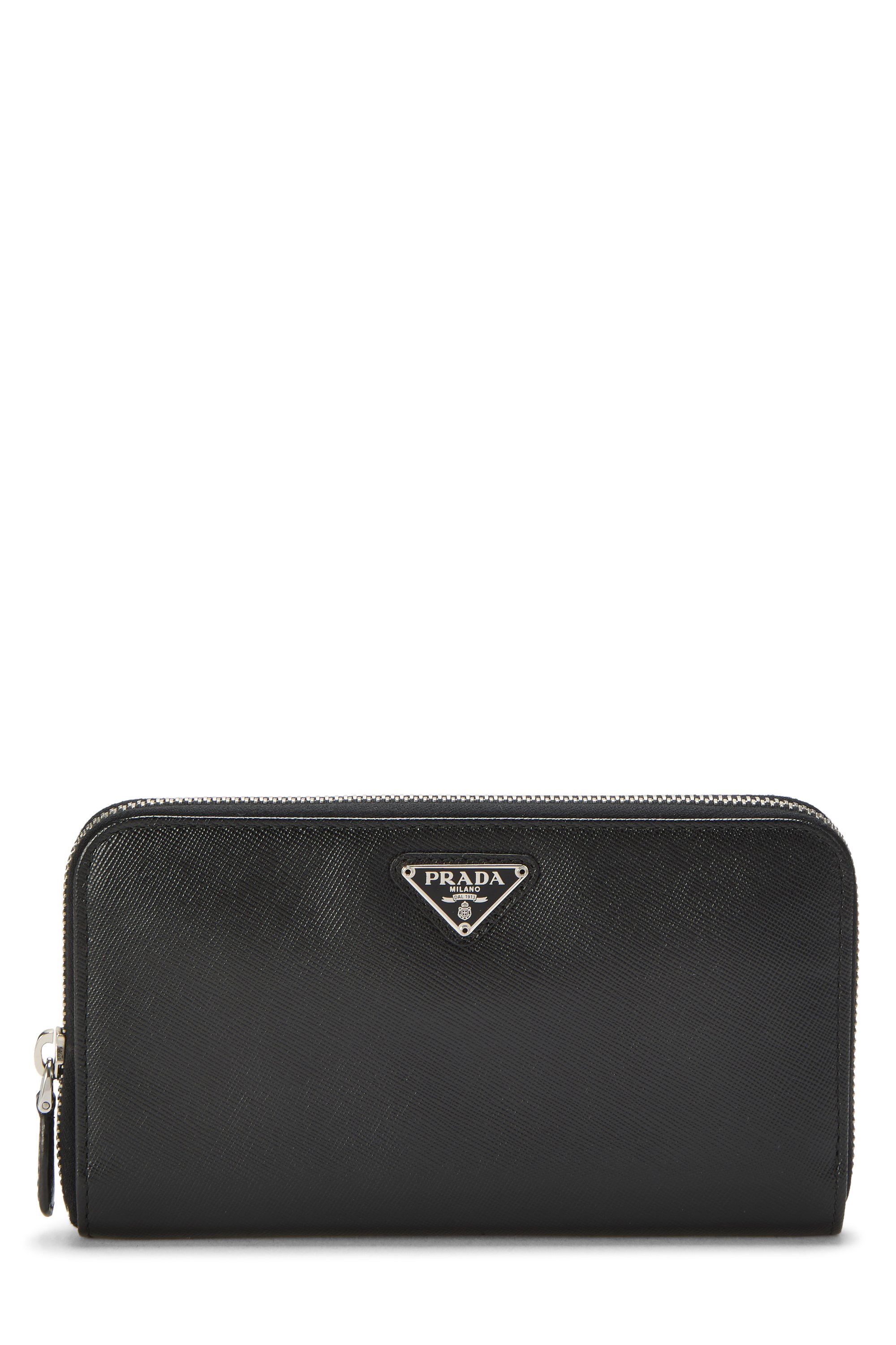 Black Saffiano Zip Around Wallet