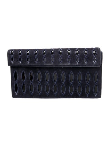 Alaia Suede Clutch