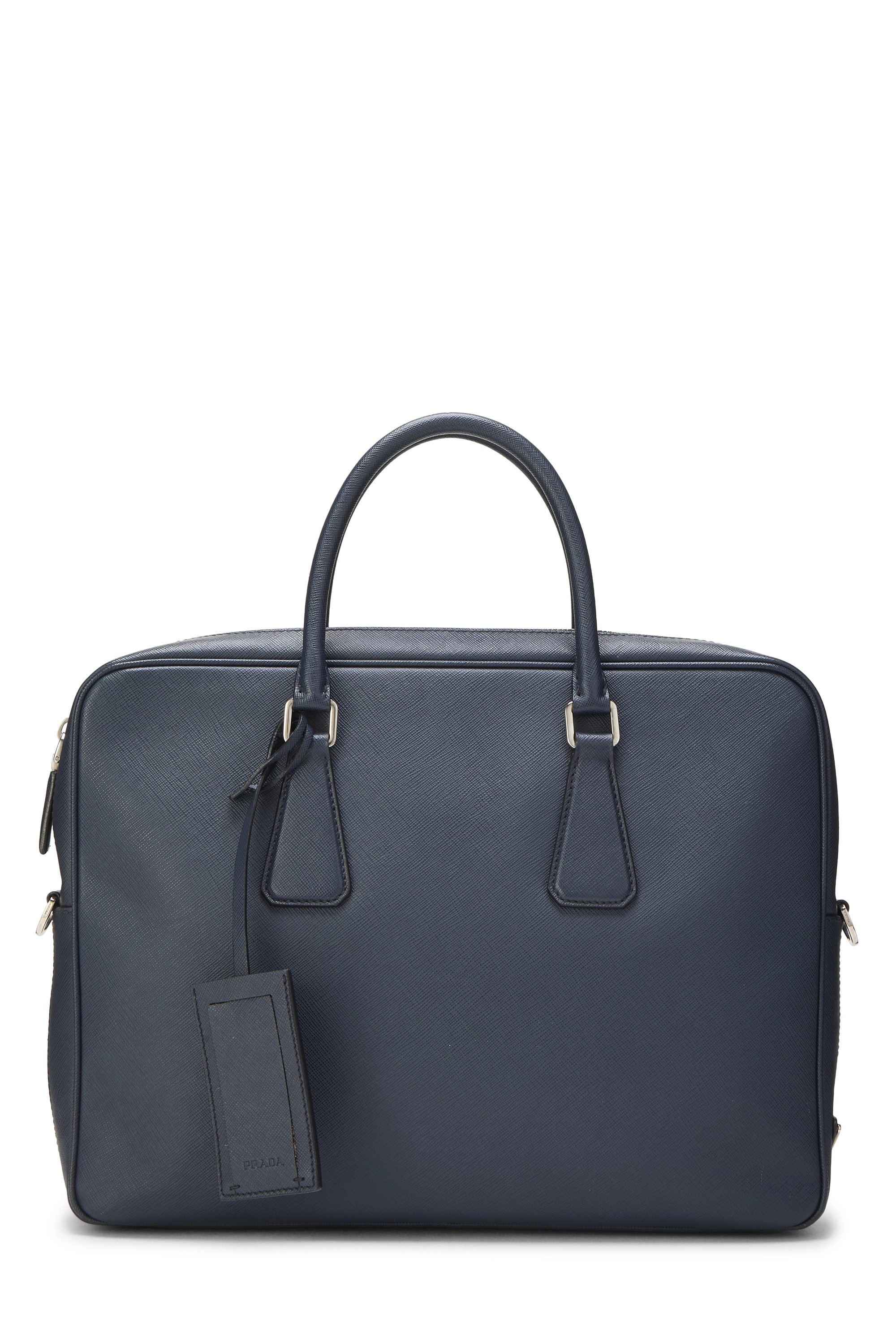 Navy Saffiano Briefcase