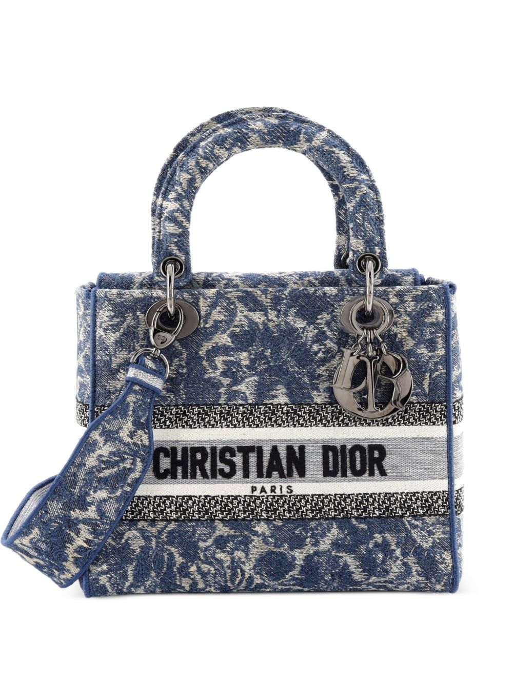 Dior Lady D-Lite Bag Embroidered Canvas Medium satchel