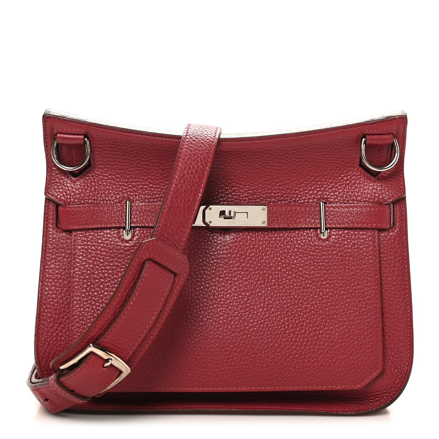 Hermes Taurillon Clemence Jypsiere 28 Rubis