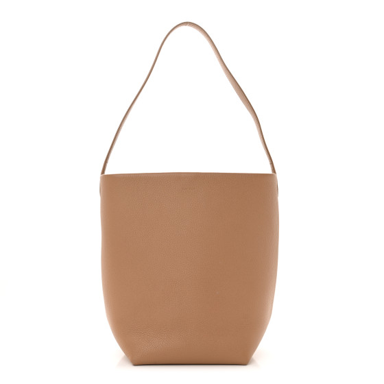 The Row Grained Calfskin Medium N/S Park Tote Cinnamon