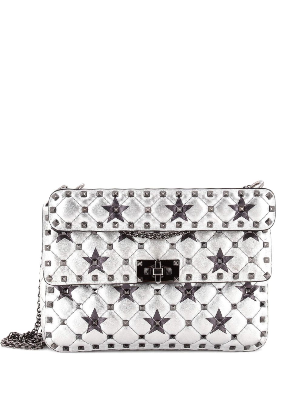 Rockstud Spike Flap Bag Quilted Leather Medium crossbody bag