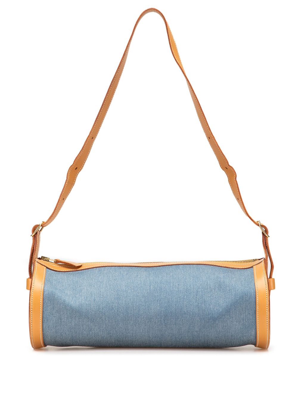 Hermes 2002 Denim and Calfskin Sac Doremi 33 shoulder bag