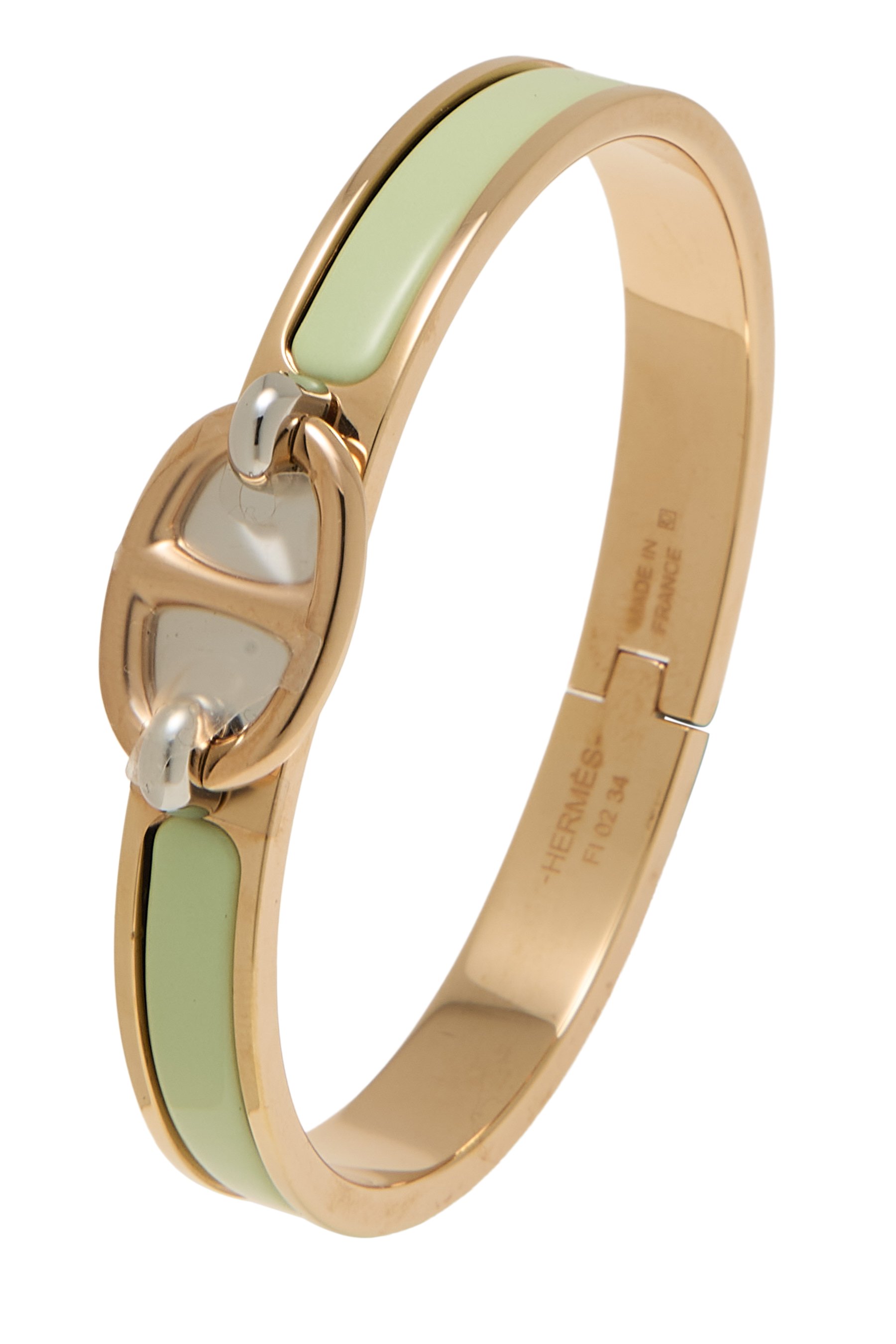 Green Rose Gold Chaine d'Ancre Bracelet Mini PM