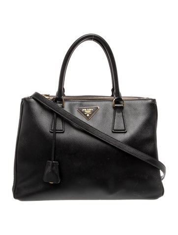 Saffiano Lux Leather Galleria Double Zip Large