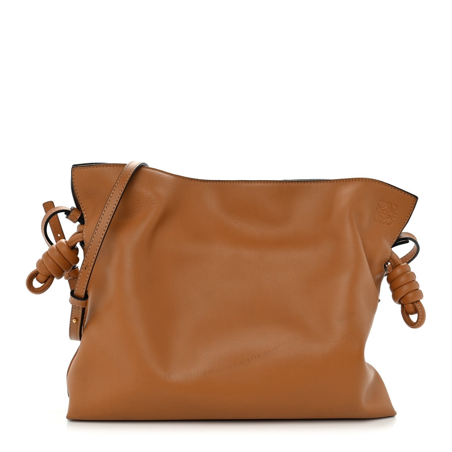 Loewe Nappa Flamenco Knot Clutch Warm Desert